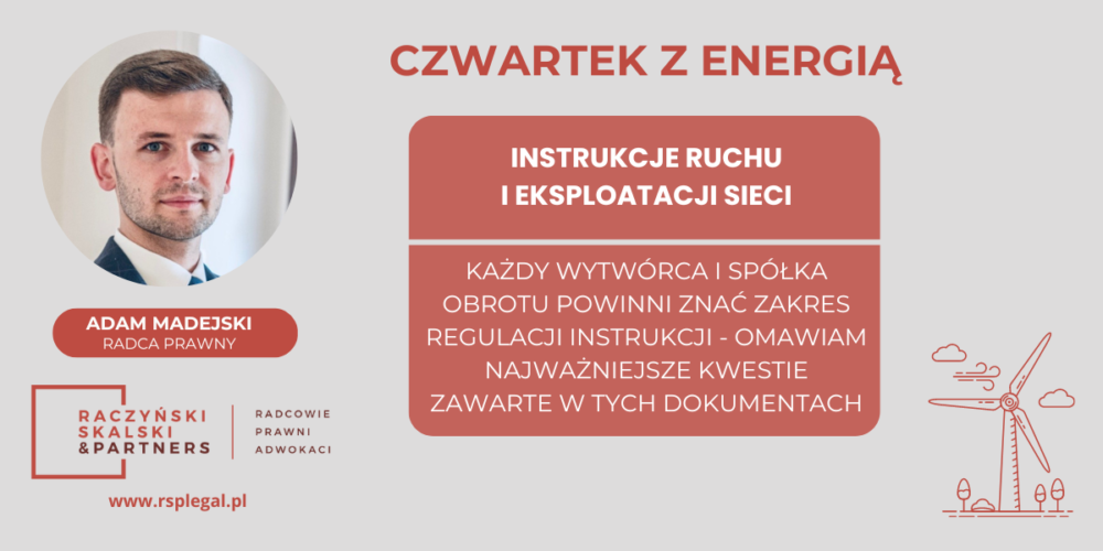 Thursday with energy: Instructions for Operation and Maintenance of Electricity Grids