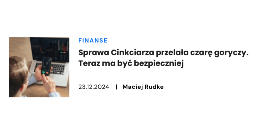 Komentarz mec. Macieja Raczyńskiego dla Business Insider Polska