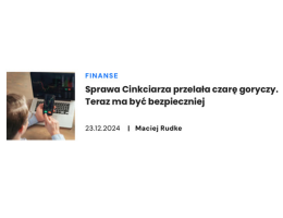 Komentarz mec. Macieja Raczyńskiego dla Business Insider Polska