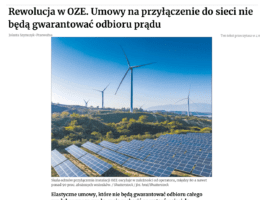 Commentary by Kacper Skalski for Dziennik Gazeta Prawna on amendments to the Energy Law.